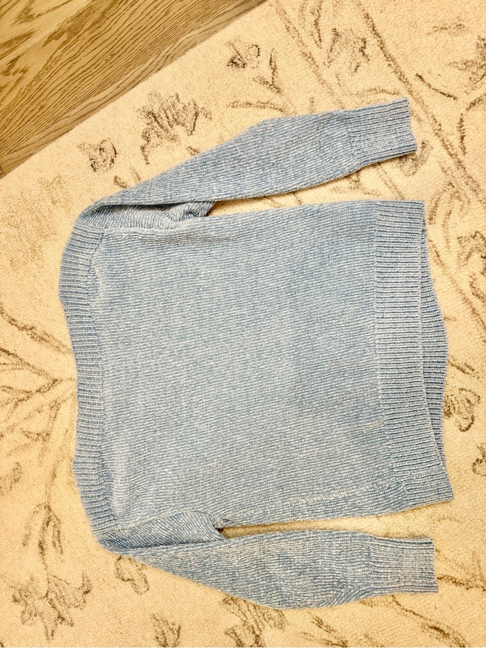 Tommy Bahama XS Sky Blue Chenille Crewneck Sweater | Like New | Soft Cozy Knit - Picture 4 of 4
